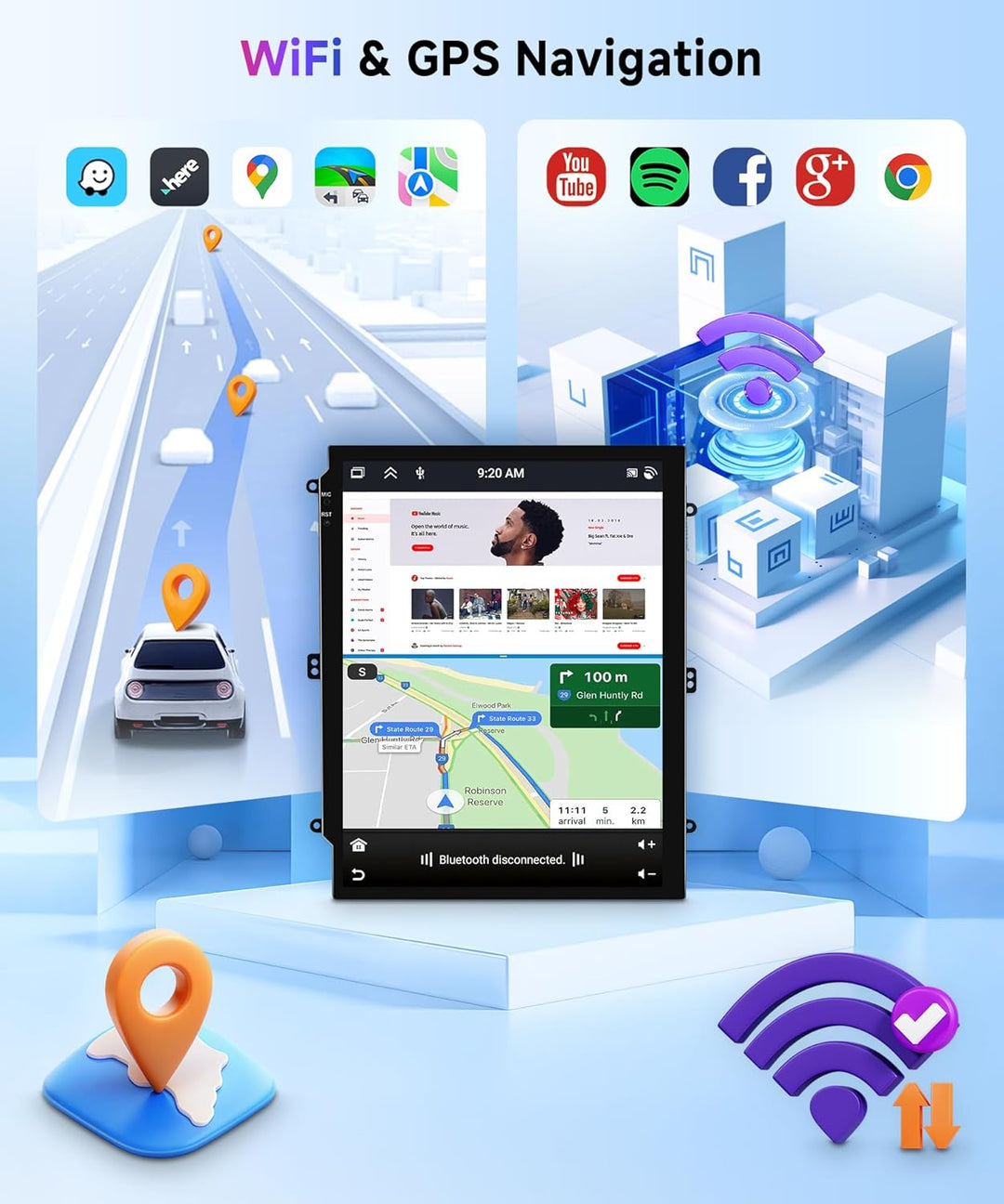 Rimoody 4G+64G 9.7" Android Autoradio für Opel Astra J (mit ECO Taste) Buick Excelle XT GT 2006-2016