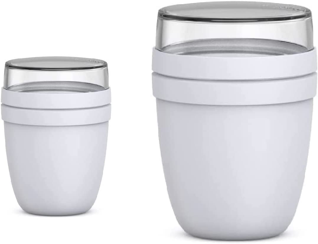 Mepal - Lunchpot Duo Pack – Gross & Klein – praktischer Müslibecher, Joghurtbecher, To go Becher – G