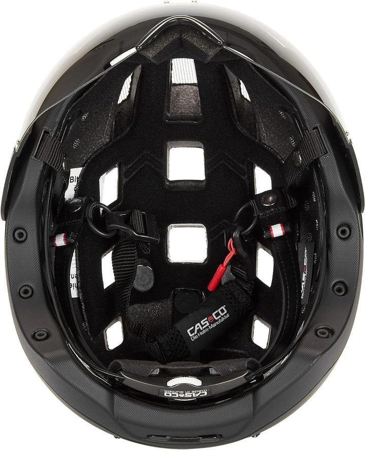 Casco Roadster Plus Helm inkl. Visier grau 2022 Fahrradhelm Schwarz S 52-54cm, Schwarz S 52-54cm