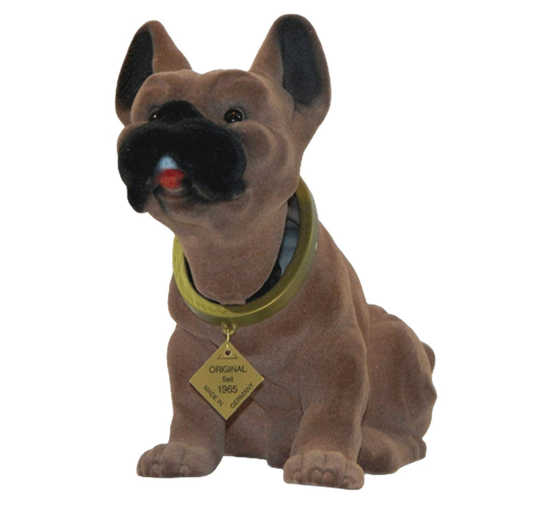 RAKSO Wackel Figur Hund Boxer Wackelfigur H 20 cm gross Dekofigur mit Wackelkopf