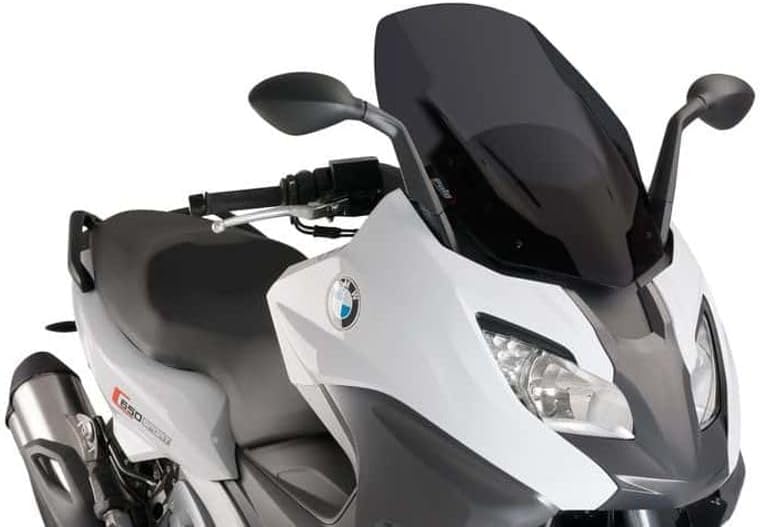 Puig 9014 F Windschutzscheibe S Line Sport für BMW C650 Sport 16 '– 17' Dunkel Geräuchert, Dunkel Ge