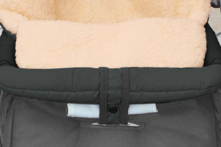 Baby-Joy Fusssack KAI 120 cm filzfrei aus Lammwolle und Polyester für Kinderwagen, Buggy und Schlitt