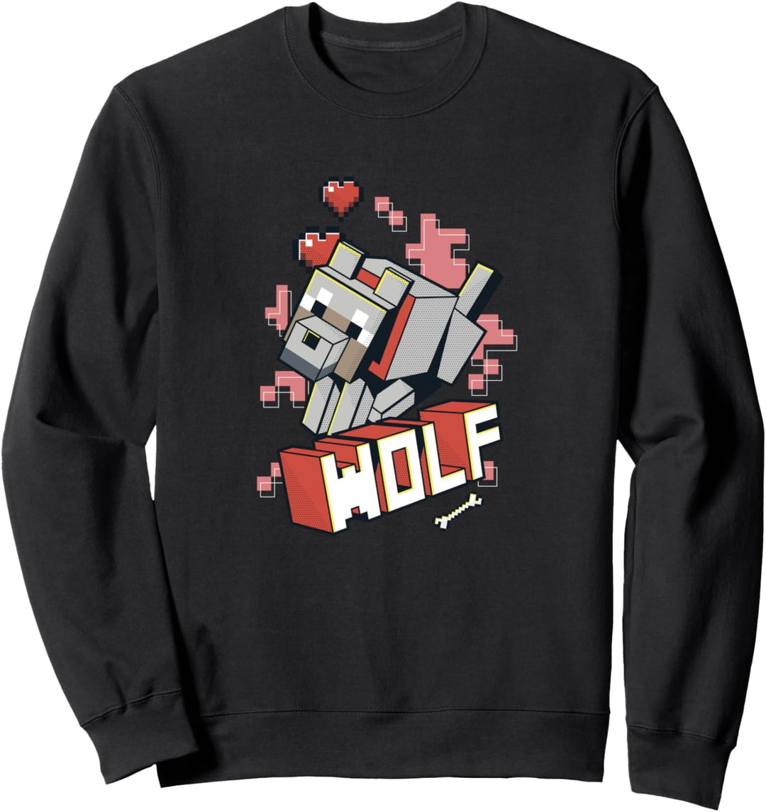 Minecraft Wolf Hero Love Sweatshirt