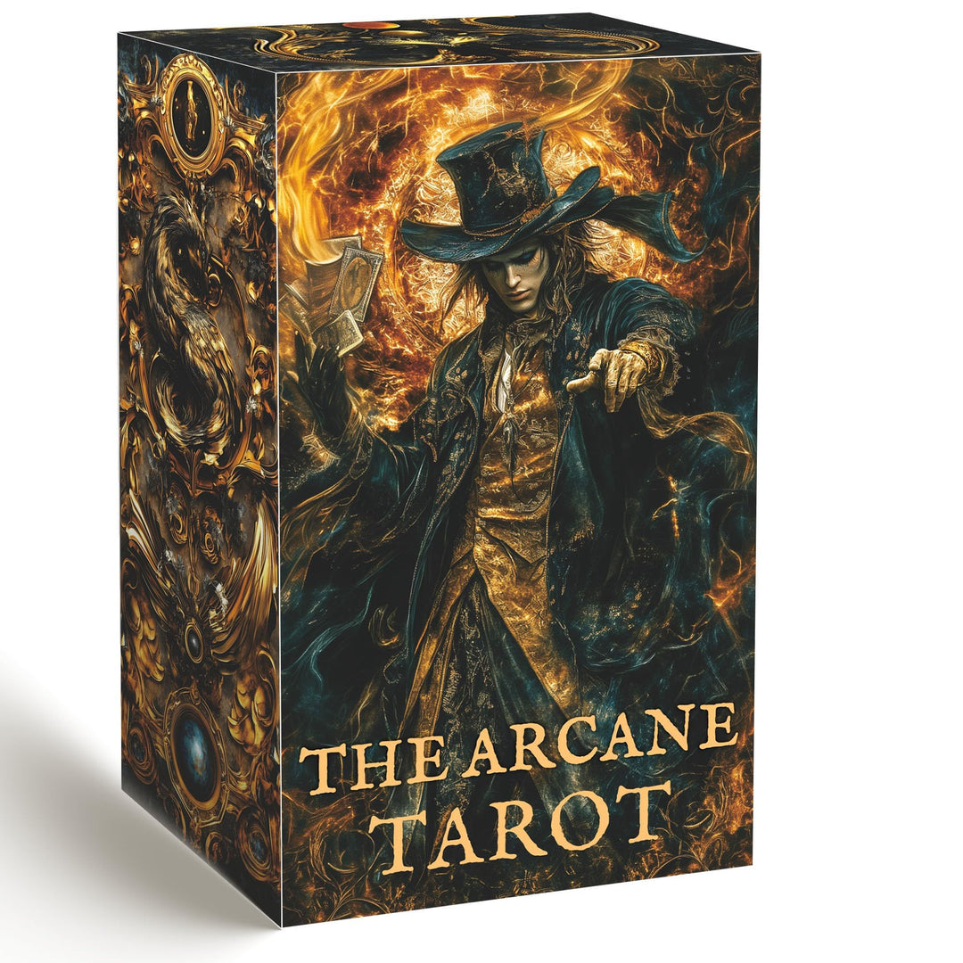 Dunkles Gothic-Tarotkartenspiel, einzigartig, Tarotkarten für Anfänger, Tarotkarten mit Begleitbuch,