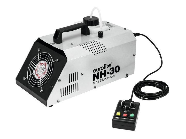 Eurolite NH-30 MK2 DMX Dunstnebelmaschine | Extrem kompakte, starke Maschine (720 W) mit Timer, Funk