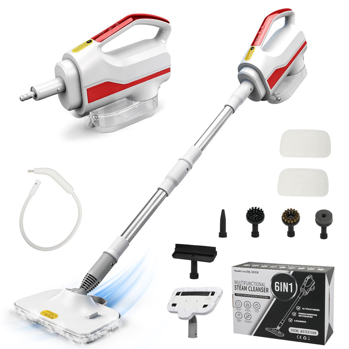 Multifunktionaler Dampfreiniger &amp; Wischmopp – 99,9%* Desinfektion, 3 Dampfstufen, 300 ml Wassertank,