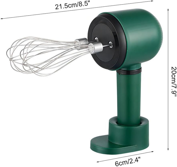 Kabelloser Handmixer, Elektrischer Schneebesen mit Ständer, 3 Geschwindigkeiten, Handquirl aus Edels
