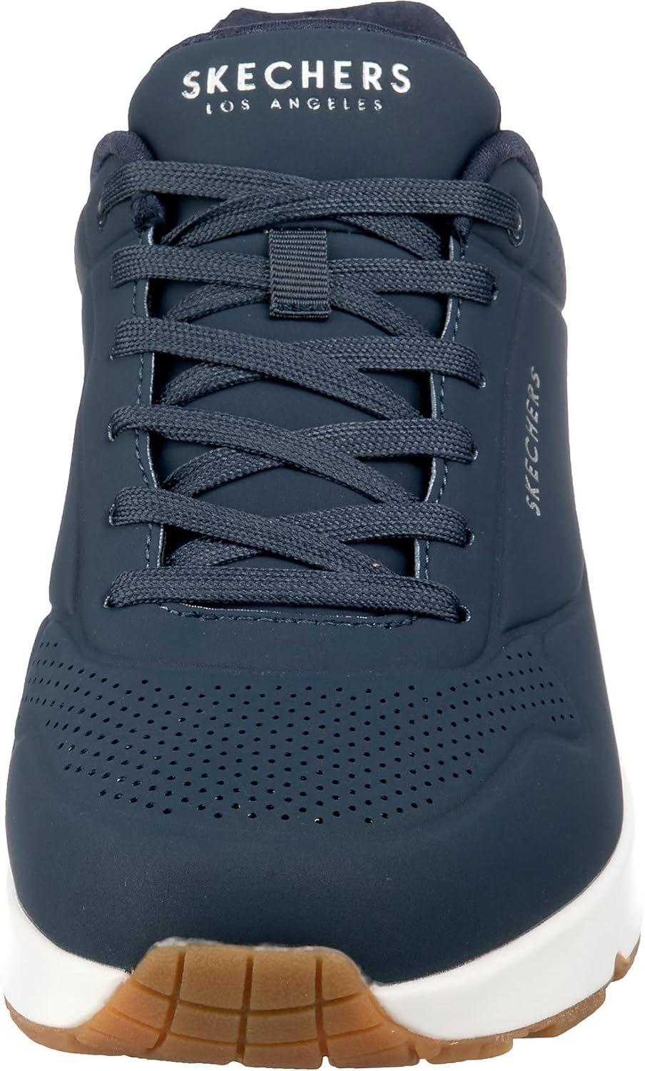 Skechers Damen Uno Stand On Air Sneaker 44 EU Navy Durabuck Trim, 44 EU Navy Durabuck Trim