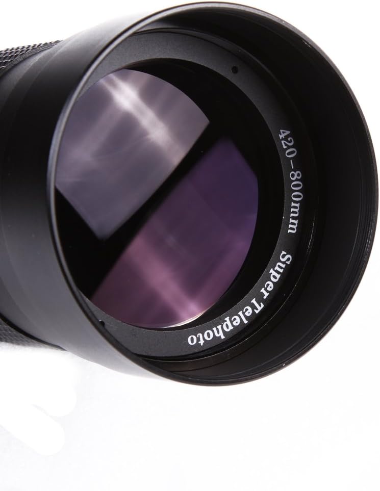Hersmay 420-800 mm F/8.3-16 Teleobjektiv Zoomobjektiv Manueller Fokus Superteleobjektiv AF Mount für