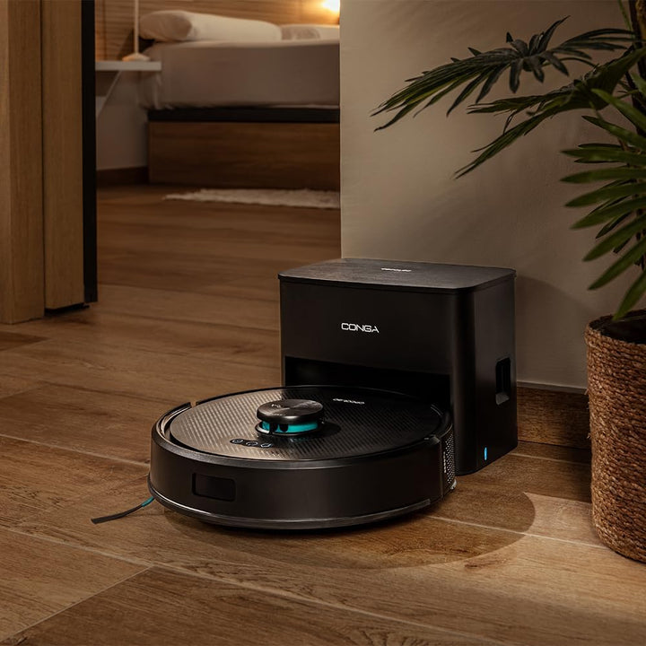 Cecotec Saugroboter und Wischroboter mit Selbstentleerungsstation Conga Y50 X-Treme. Lasernavigation