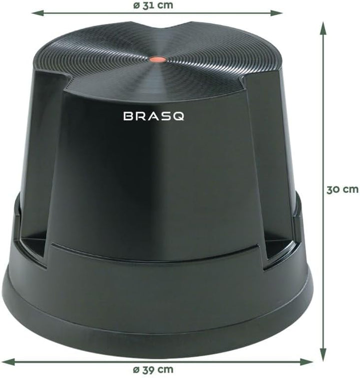 BRASQ Tritthocker mit Rollen ST100 Comfort, Elefantenfuss, hergestellt aus hochwertigem Polypropylen
