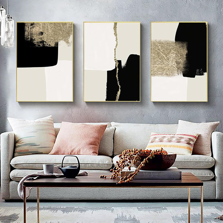 PYNVDD Leinwandposter, Moderne Minimalistische Abstrakte Wandkunst, Böhmisches Posterset Geometrisch