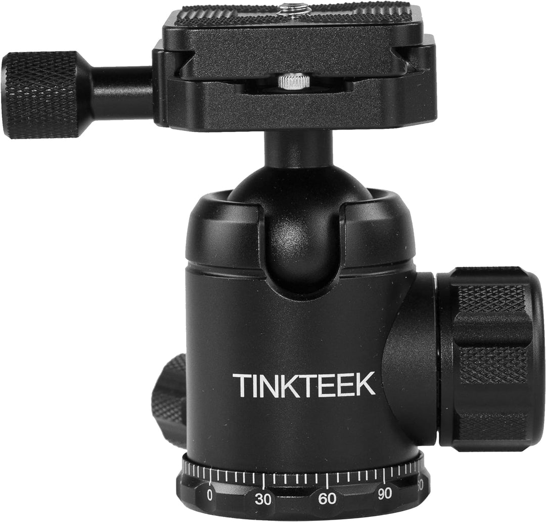 TINKTEEK Basic Stativ Kugelkopf 290g 8.5cm leicht kompakt Reise Stativkopf