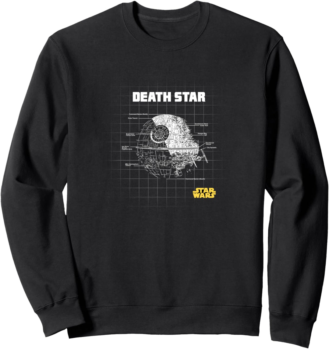 Star Wars Death Star Schematics Sweatshirt