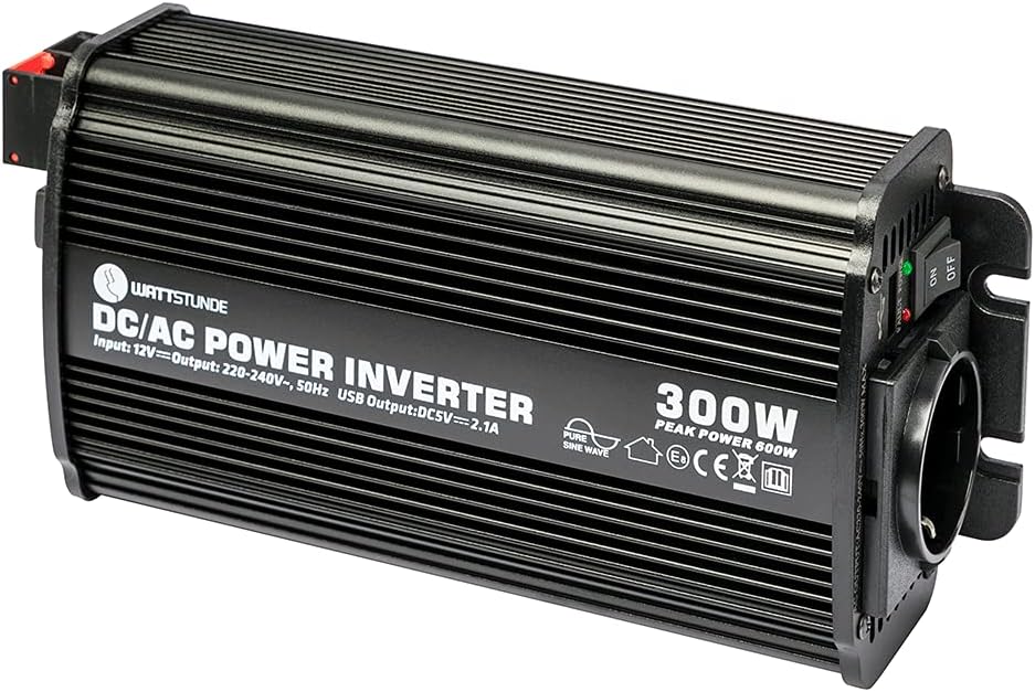 WATTSTUNDE 300W / 600W 12V reiner Sinus Spannungswandler WS12/300SI, WS12/300SI