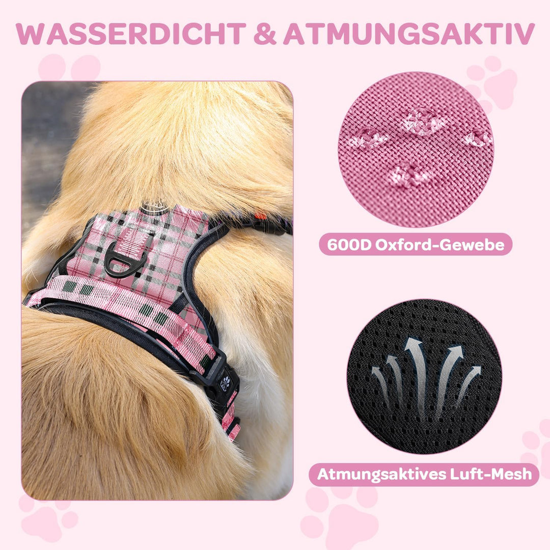 FURRYFECTION Anti Zug Hundegeschirr, Brustgeschirr kleine Hunde Sicherheitsgeschirr Welpen, Antizugg