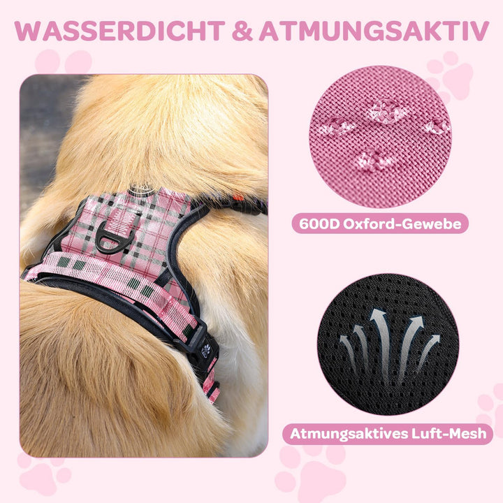 FURRYFECTION Anti Zug Hundegeschirr, Brustgeschirr kleine Hunde Sicherheitsgeschirr Welpen, Antizugg
