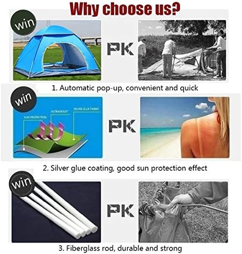 Zelt Outdoor Wasserdicht Vollautomatisch Schnelles Pop-Up Öffnen Campingzelt im Freien 1-2 Personen