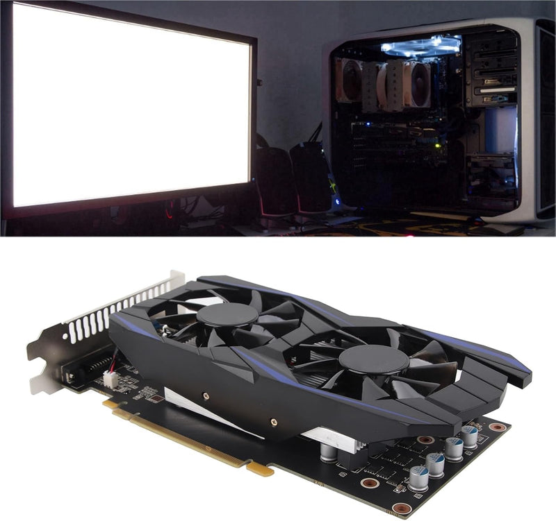 VBESTLIFE GTX550Ti-Grafikkarte, 6 GB 192 Bit GDDR5, Unterstützt DVI-VGA-HD-Multimedia-Schnittstelle,