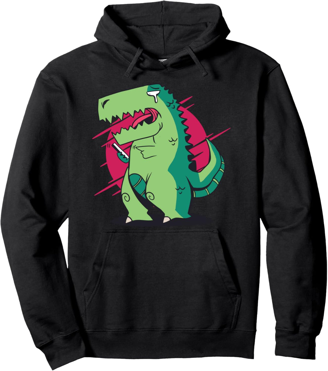 T-Rex kann kein Handy benutzen l Lustiges Dinosaurier Pullover Hoodie