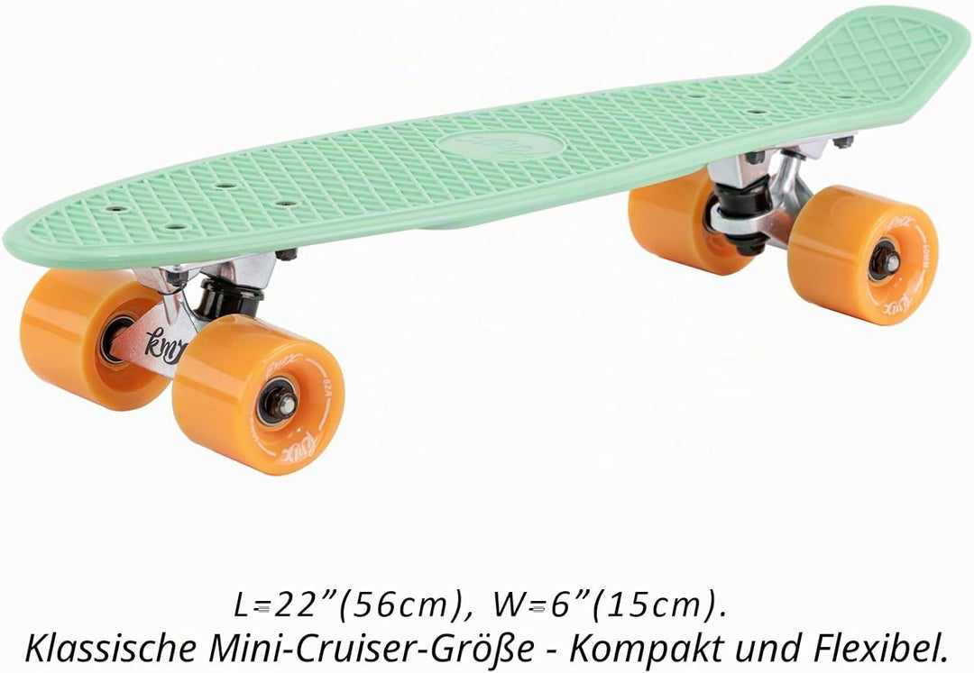 KMX 22 und 27 Zoll Classic Mini Cruiser Skateboard für Kinder, Schüler, Erwachsene, Anfänger & Pro.