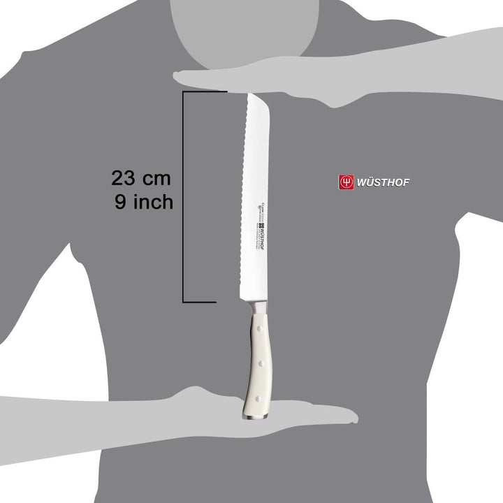 WÜSTHOF Classic Ikon Crème Brotmesser 23 cm Crème 23 cm Brotmesser, Crème 23 cm Brotmesser