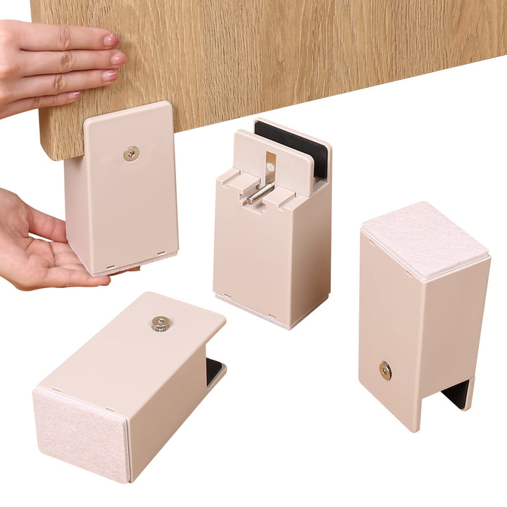 Ezprotekt Erhöhungen mit Schraubklemme, 10,2 cm, strapazierfähige Sofa-, Stuhlerhöhungen, passend fü