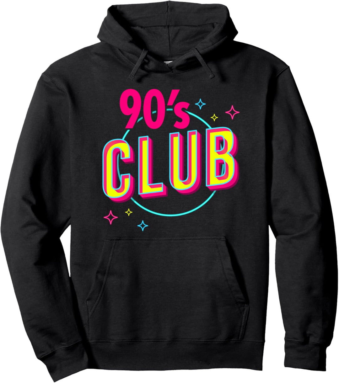 Vintage 90s Love 90's Club 1990s Fashion Men Retro 1990's Pullover Hoodie
