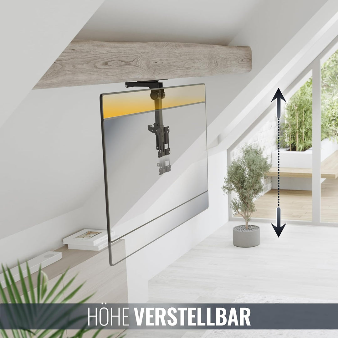 RICOO TV Deckenhalterung Schwenkbar Fernseher Halterung Decke Klappbar für 13-34 Zoll Bildschirm-Hal