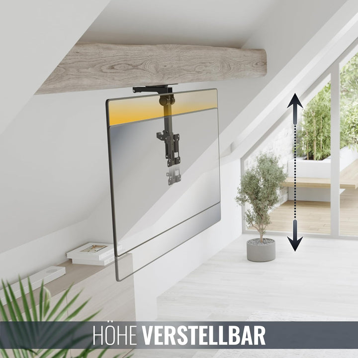 RICOO TV Deckenhalterung Schwenkbar Fernseher Halterung Decke Klappbar für 13-34 Zoll Bildschirm-Hal