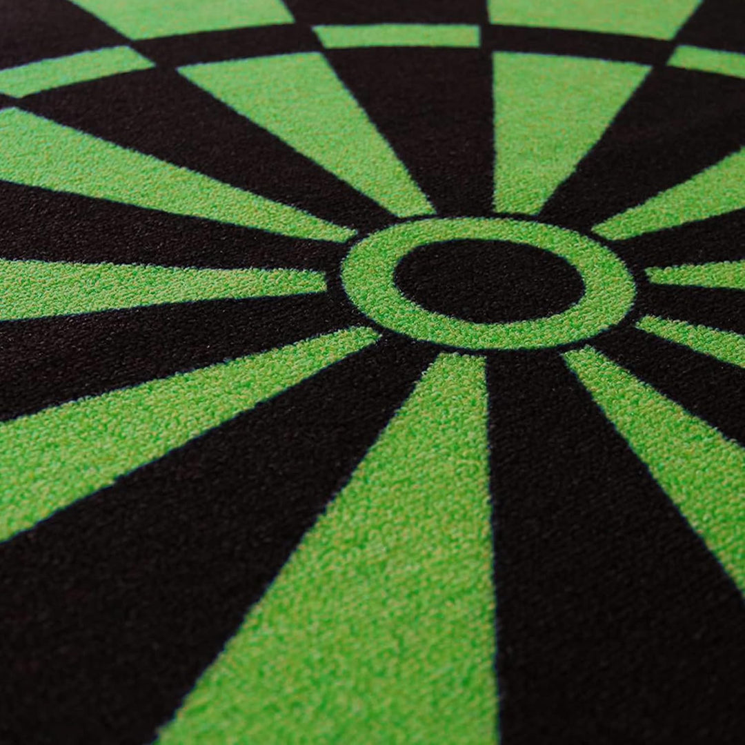 Kingpower Dartteppich mit Abwurflinie, Dart Zubehör mit Motiv, Dartmatte mit Oche, pflegeleichter Te