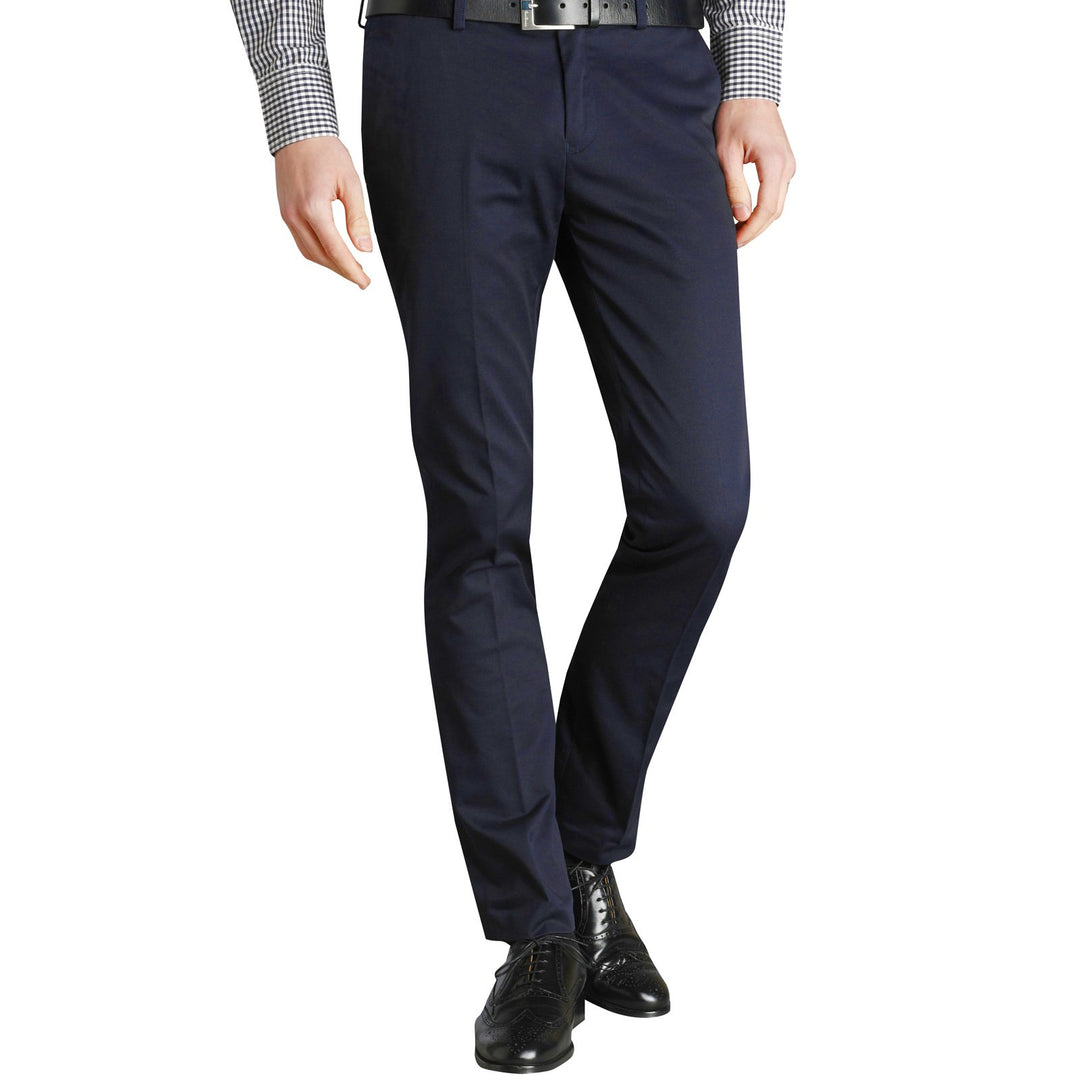 Merc Of London Herren Chino Hose 28W / 34L Blau - Blau (Navy), 28W / 34L Blau - Blau (Navy)