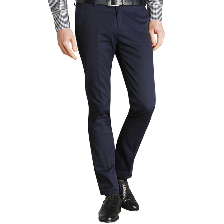 Merc Of London Herren Chino Hose 28W / 34L Blau - Blau (Navy), 28W / 34L Blau - Blau (Navy)