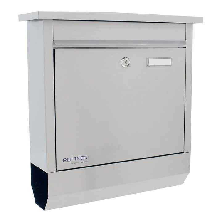 Rottner T06329 Briefkasten Lettero Inox mit integrierte Zeitungsrolle