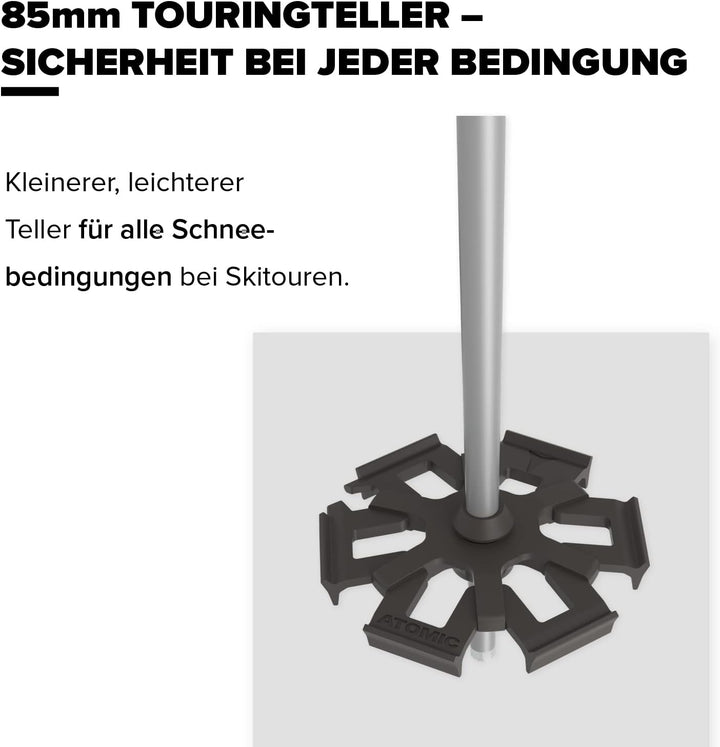 ATOMIC BCT Touring Skitourenstöcke - Verstellbare Stöcke 110-135 cm - Aluminium Skistock - Skistöcke