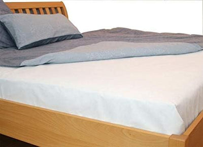 allsaneo Premium Reiselaken extra leicht und weich 180x260 cm, weiss, Allergiker Milbenschutz, aller