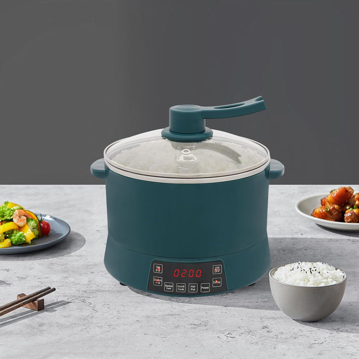 4L Zuckerarmer Reiskocher 1500W Einstellbare Leistung Multikocher mit Reservierungsfunktion Schongar