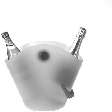 Alessi CHIRINGUITO Weinkühler, thermoplastisches Harz, eisgrau, 11 x 32 x 11 cm, Eisgrau