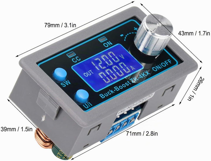 DC-DC Boost Power Converter Automatischer Step Up/Down Spannungswandler Programmierbarer Einstellbar