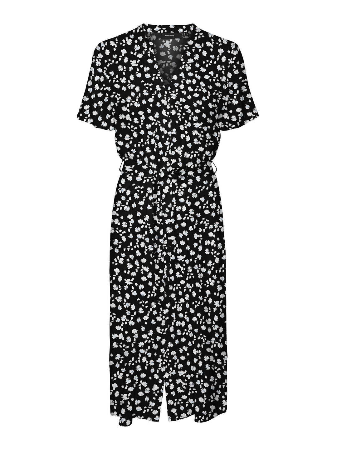 VERO MODA Female Kleid VMVICA Langes Kleid | Dress XS Schwarz, XS Schwarz