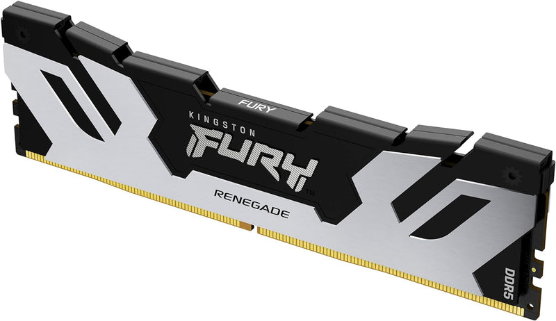 Kingston Fury Renegade DDR5 Silber/Schwarz XMP 16GB 6400MT/s CL32 DIMM Desktop Gaming Speicher - KF5