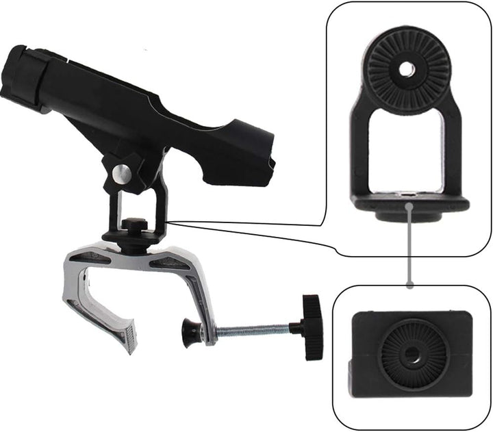 2 x Rutenhalter Stabil 360 Grad Drehung einfach einstellbar für Boot Kajak Type B, Type B