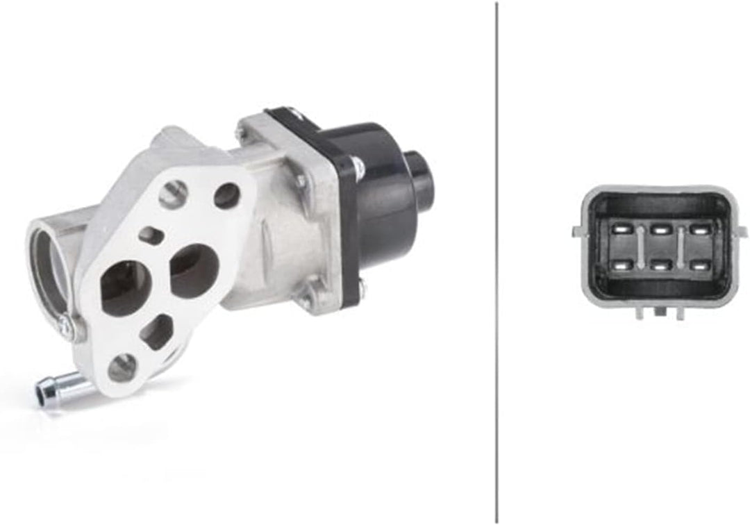 HELLA 6NU 010 171-001 AGR-Ventil - 12V - elektrisch - 6-polig - ohne Dichtung