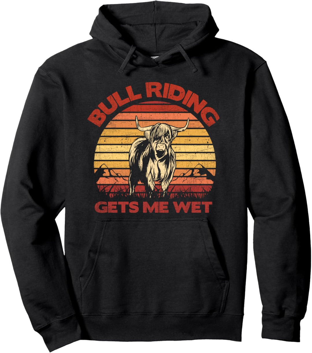 Bullenreiten macht mich nass Vintage Pullover Hoodie