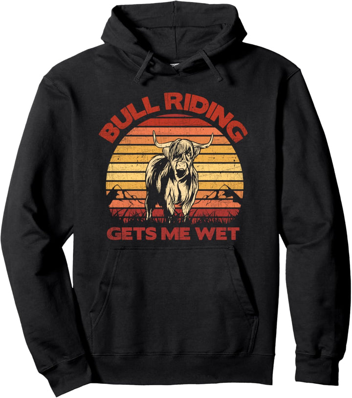 Bullenreiten macht mich nass Vintage Pullover Hoodie