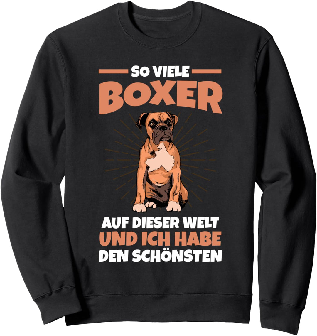 Hund Freunde Deutscher Boxer Sweatshirt
