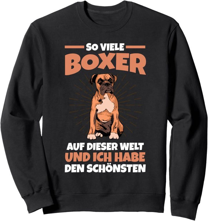 Hund Freunde Deutscher Boxer Sweatshirt