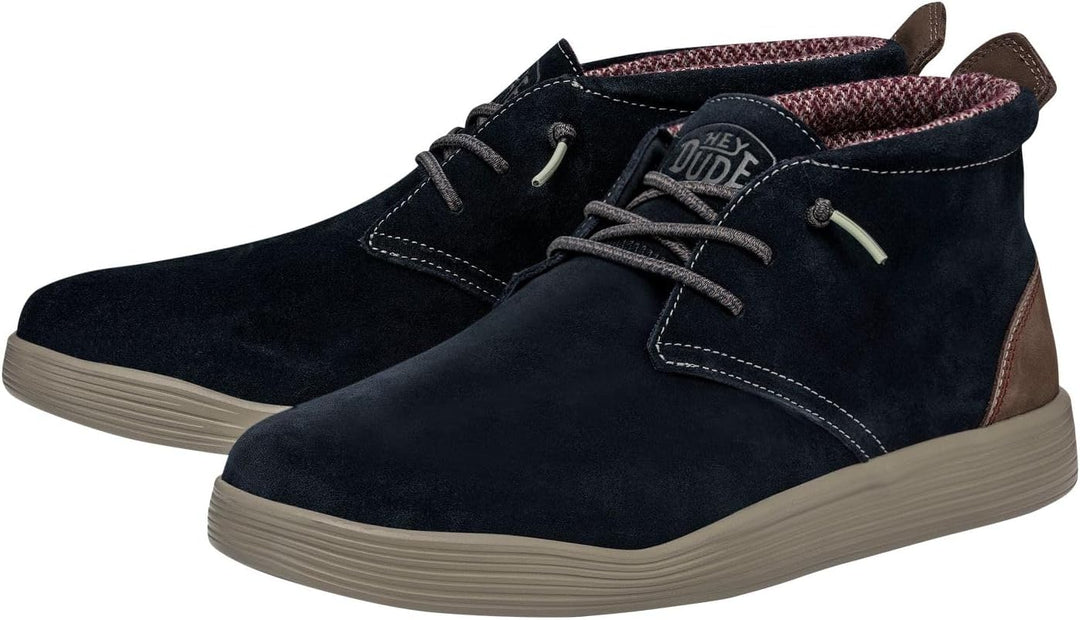 Hey Dude Jo Schnürboots Veloursleder uni Jo Schnürboots dunkelblau Veloursleder 45 EU Meerblau, 45 E