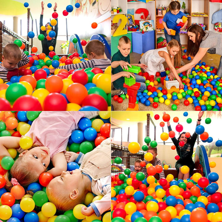 LittleTom 3000 Bunte Bälle für Bällebad 7cm Babybälle Plastikbälle Baby Spielbälle, 3000