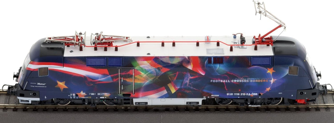 Roco 7520062 H0 E-Lok Rh 1116 Fussball vereint Europa der ÖBB